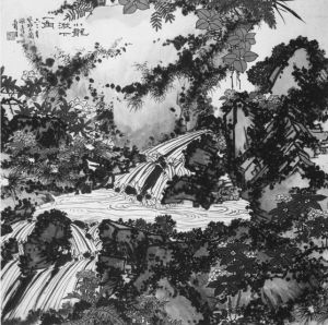 潘天寿《小龙湫下一角》赏析 (1)